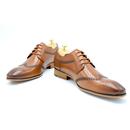 Nyland Paolo Vandini Leather Derby Brogues Tan